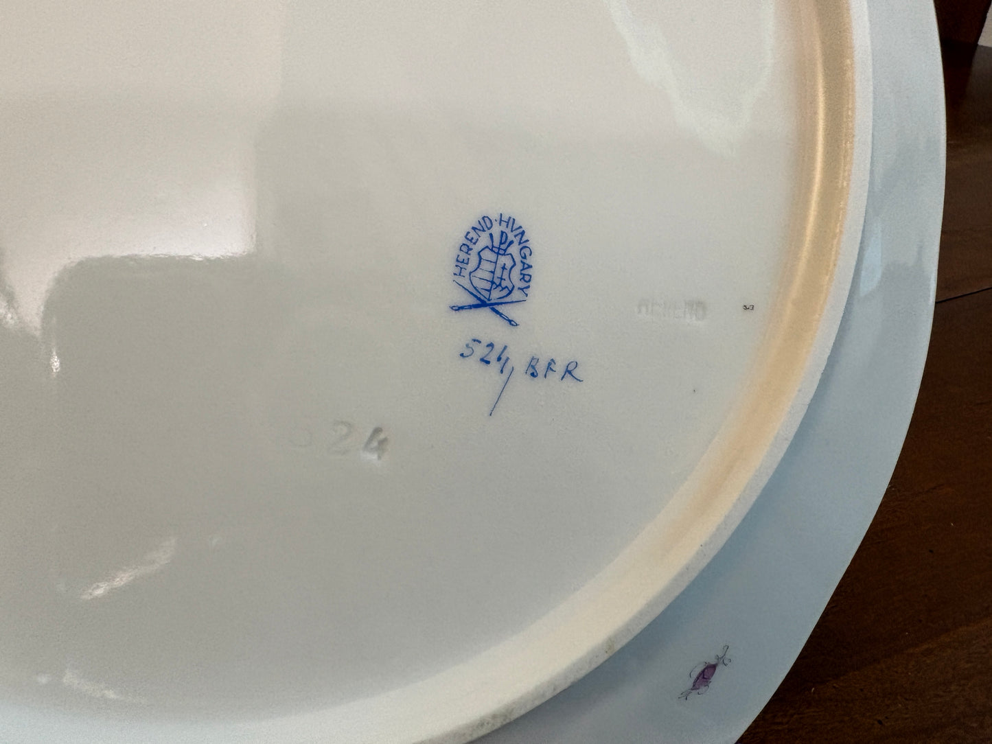 Herend Fruit & Flower (BFR 524) dinner plates, set 9, 10'', NICE