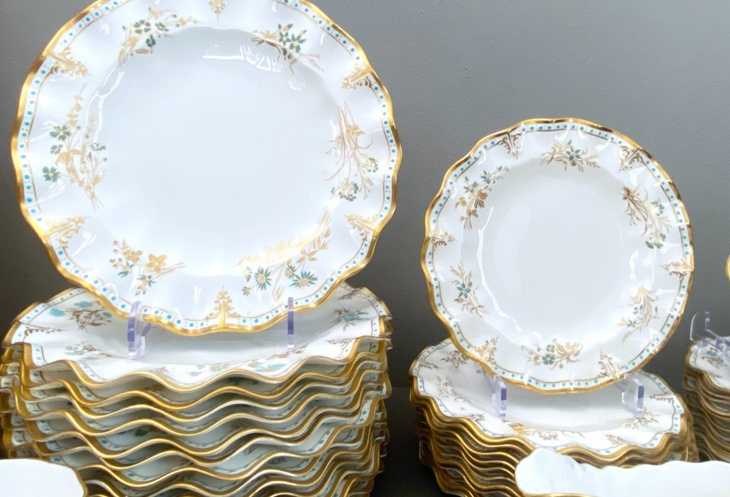 Royal Crown Derby Lombardy bone china dinner service for 12
