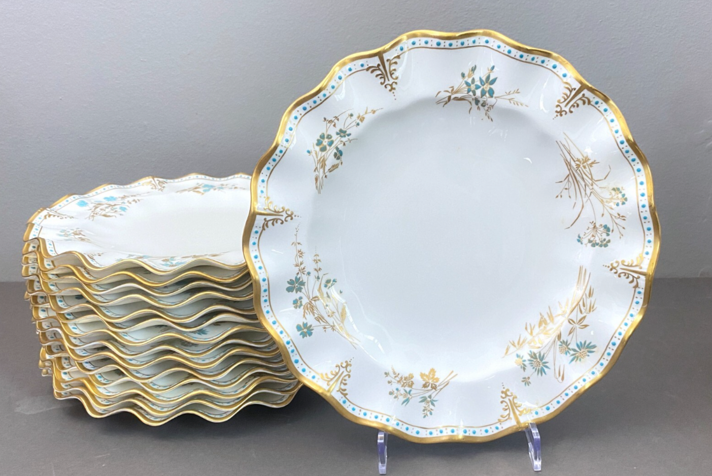 Royal Crown Derby Lombardy bone china dinner service for 12