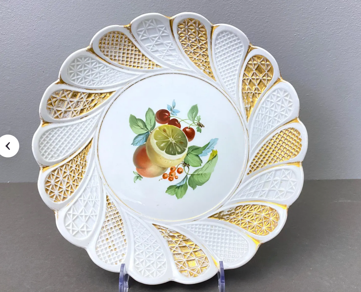 Antique Meissen cake plate shipping fee