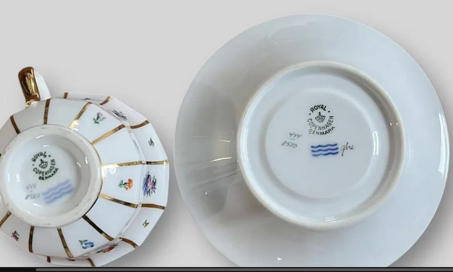 Royal Copenhagen "Henriette" 78-Piece Dinnerware & Tea Set for 14 - Mint Condition